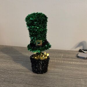 Hobby Lobby Green and Black Leprechaun Hat Decor